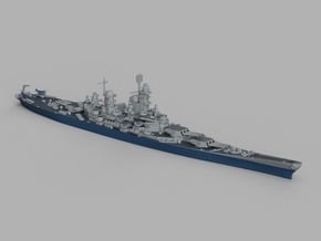 1/1800 USS Iowa 1943 in Tan Fine Detail Plastic