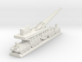 340mm/45 Modèle 1912 Railroad Gun (France) in White Natural Versatile Plastic