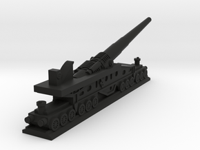 340mm/45 Modèle 1912 Railroad Gun (France) in Black Premium Versatile Plastic