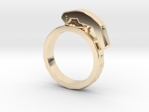 The Gringade - Grenade Ring (Size 7) in 14k Gold Plated Brass: 7 / 54