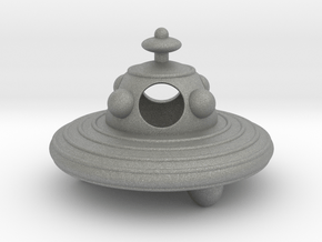 UFO hollow body 8cm diameter in Gray PA12