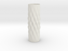 Surcos Vase in White Natural Versatile Plastic