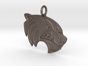 Wolverine Pendant in Polished Bronzed-Silver Steel