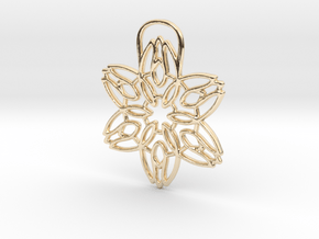 The Tulips Pendant in 14K Yellow Gold