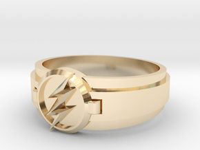 Flash Ring Size 8 in 14k Gold Plated Brass