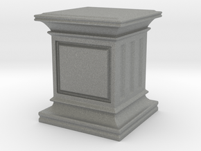 28mm Scale - Square Hero Base / Display Plinth. in Gray PA12