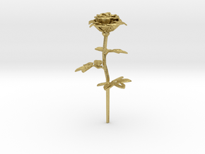 Rose  in Natural Brass