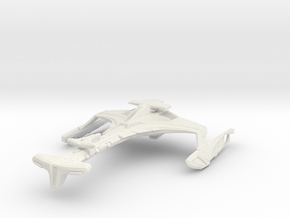 Klingon Vor'Kang Battle Cruiser in White Natural Versatile Plastic