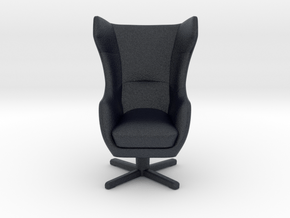Miniature Zing Armchair - Gala Collection in Black PA12: 1:12