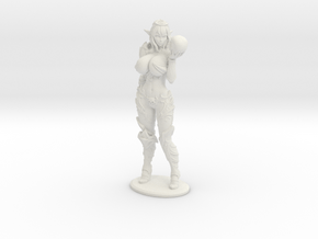  Dark Queen Syx BUSTY VARIANT - 200mm (approx 8 in in White Natural Versatile Plastic
