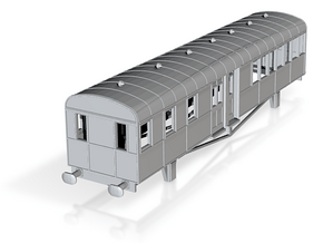 0-148fs-lner-clayton-railcar-trailer-1 in Tan Fine Detail Plastic