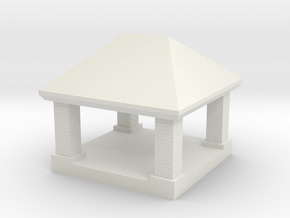 mini gazebo shelter structure in White Natural Versatile Plastic: 1:220 - Z