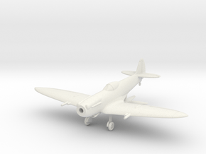 Spitfire F Mk XIVE low back 1/144 or HO scale in White Natural Versatile Plastic: 1:144