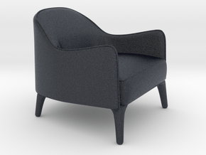 Miniature Poline Lounge Chair - Artefacto in Black PA12: 1:12