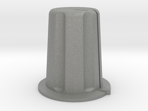 16mm rotary control knob (6mm shaft) in Gray PA12