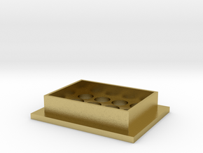 Foot for IKEA IVAR shelving unit in Natural Brass