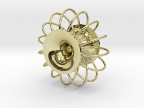 Torus pendant in 18k Gold Plated Brass