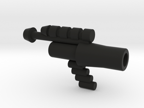 Lobros Gun with 3mm Hole in Black Natural Versatile Plastic