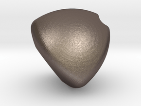 Reuleaux Tetrahedron Begleri  in Polished Bronzed-Silver Steel: Medium
