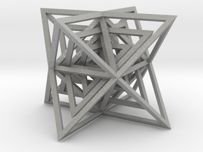 Encompassing Tetrahedrons - Pendant in Aluminum