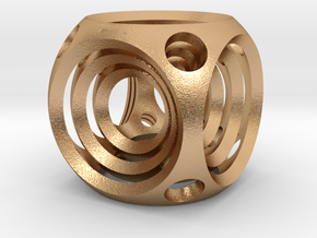 Encompassing Spheres - Pendant in Natural Bronze (Interlocking Parts)