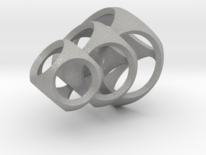 Intersecting Spheres - Pendant in Aluminum