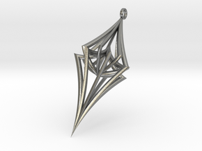 Colliding Stars - Pendant in Natural Silver (Interlocking Parts)