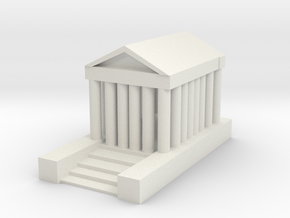 Roman Temple in White Premium Versatile Plastic