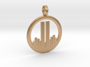 NEVER FORGET WTC 911 PENDANT in Natural Bronze