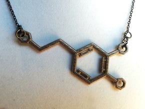 Large Dopamine Molecule in White Natural Versatile Plastic