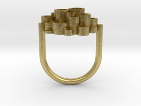 Tubes Ring in Natural Brass: 6.25 / 52.125