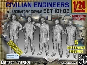 1/24 Engineers Set101-02 in White Natural Versatile Plastic