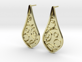Emboss Earrings in 18k Gold Plated Brass