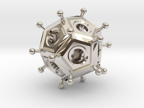 Roman Dodecahedron  in Platinum