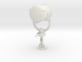 1:12 scale Search Light in White Natural Versatile Plastic