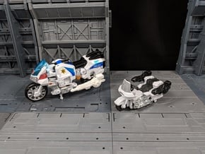 TF Combiner Wars Groove Motorcycle Cannon Set in White Natural Versatile Plastic