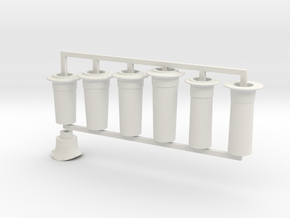 G1 - 10mm - FR E1 - J1 - D1- Full Chimney Pack in White Natural Versatile Plastic