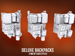Deluxe Backpacks in Tan Fine Detail Plastic