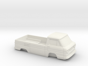 1/32 1961-65 Chevy Greenbrier PickUp Shell in White Natural Versatile Plastic