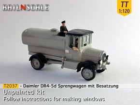 Daimler Sprengwagen mit Besatzung (TT 1:120) in Tan Fine Detail Plastic
