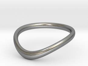 torus wireframe RING 03StackSolidThin in Natural Silver