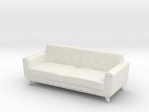 Miniature Noah Sofa - Rove Concept in White Natural Versatile Plastic: 1:12