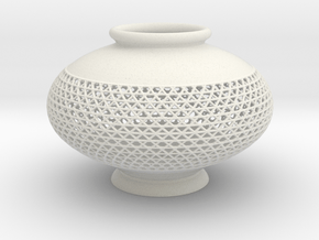 Vase 1005B in White Natural Versatile Plastic