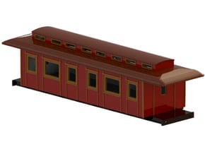 C3b - Swedish passenger wagon in Tan Fine Detail Plastic