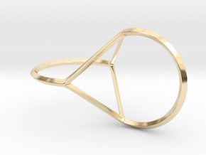 Oloid Minima in 14k Gold Plated Brass
