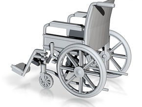 Wheelchair 01. 1:18 Scale in Tan Fine Detail Plastic