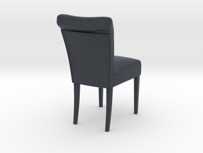 Miniature Cambridge Soft Chair in Black PA12: 1:12