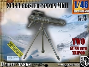 1/46 Sci-Fi Blaster Cannon MkII Set001 in Smooth Fine Detail Plastic