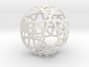 Celtic knot ornament (3) in White Natural Versatile Plastic