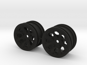 M-Chassis Wheels - NSU-TT Spiess Style - 0mm Offse in Black Premium Versatile Plastic